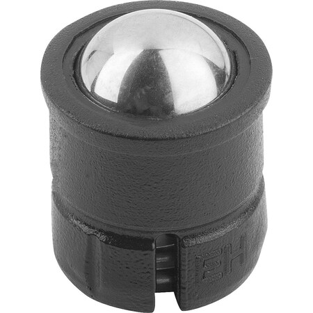 Kipp Spring Plunger Spring Force, Smooth Version, D=5 L=6, Plastic, Comp:Stainless Steel, Pu=50 K1171.05